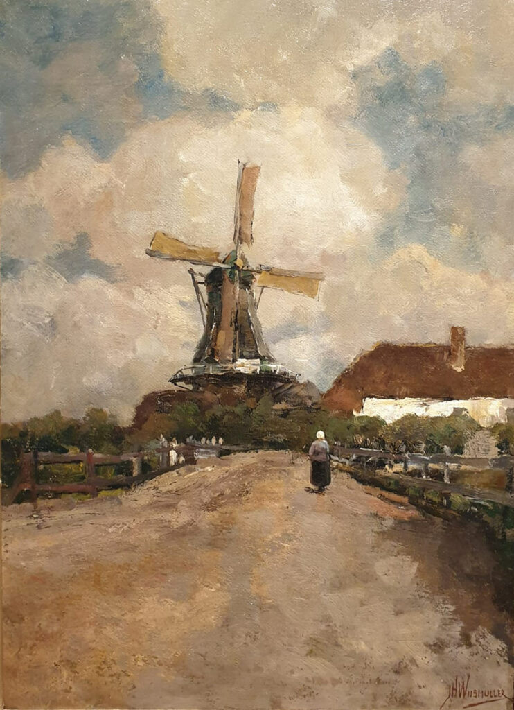 Zicht op de molen in Hattem